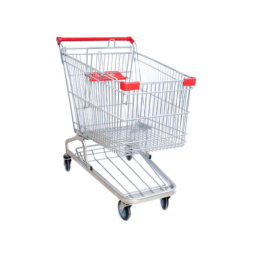 Durable 4'' Pu Wheels Shopping Cart