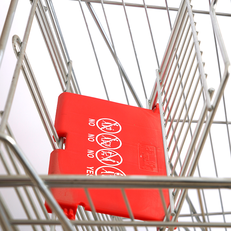 Durable 4'' Pu Wheels Shopping Cart