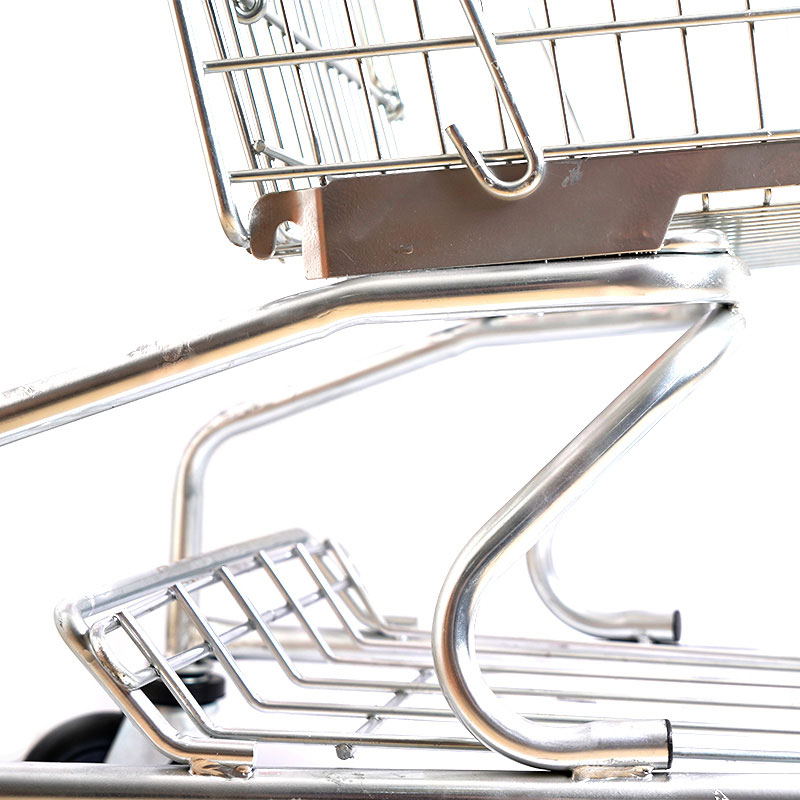 Durable 4'' Pu Wheels Shopping Cart
