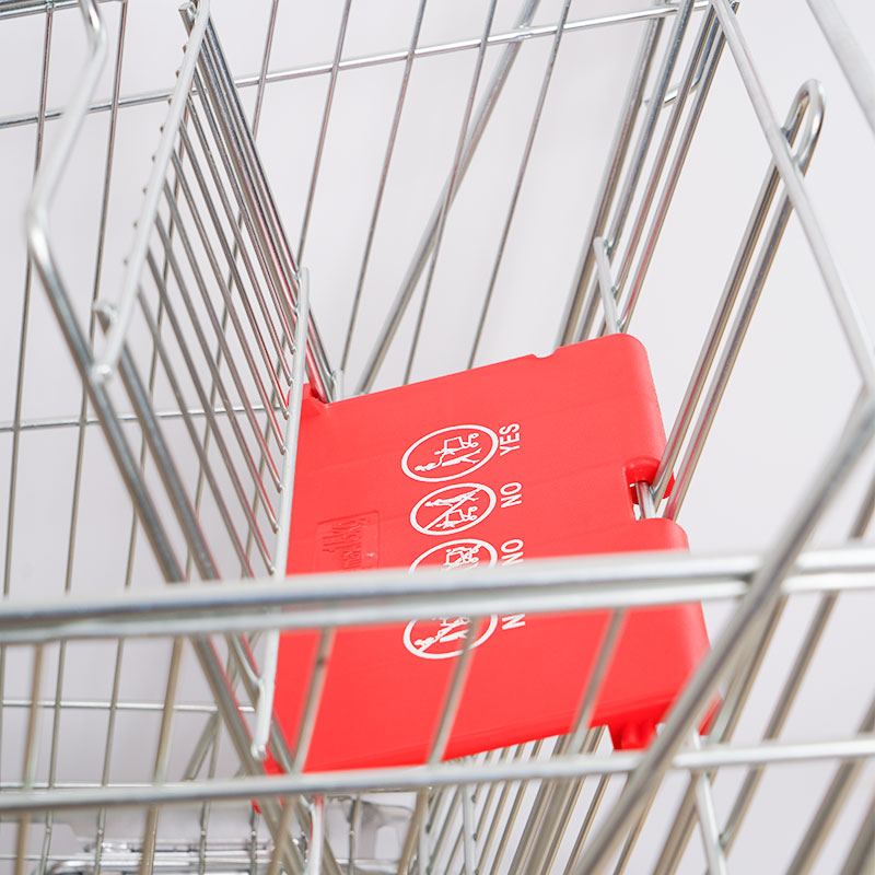 Zinc Plated Folding Shopping Trolley For Supermarket