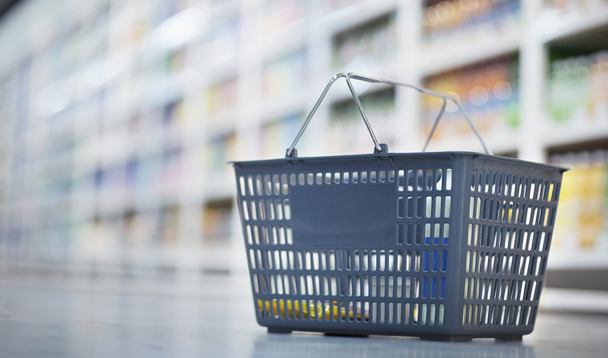 Plastic shopping basket & plastic shopping cart
