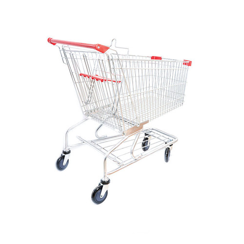 4'' Pu Wheels Metal Folding Shopping Trolley