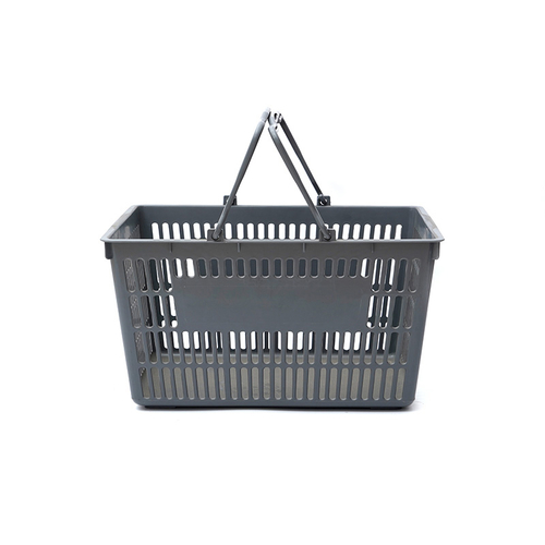 Supermarket Two-handle Shopping Plastic Basket