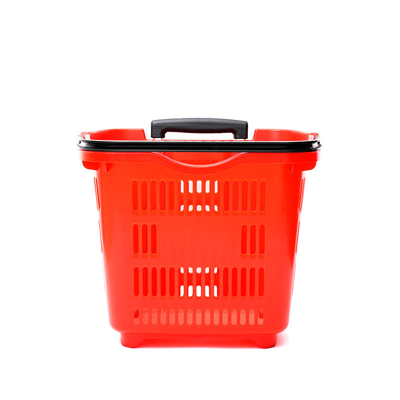 Supermarket Eco-friendly Plastic Trolley Shopping Basket