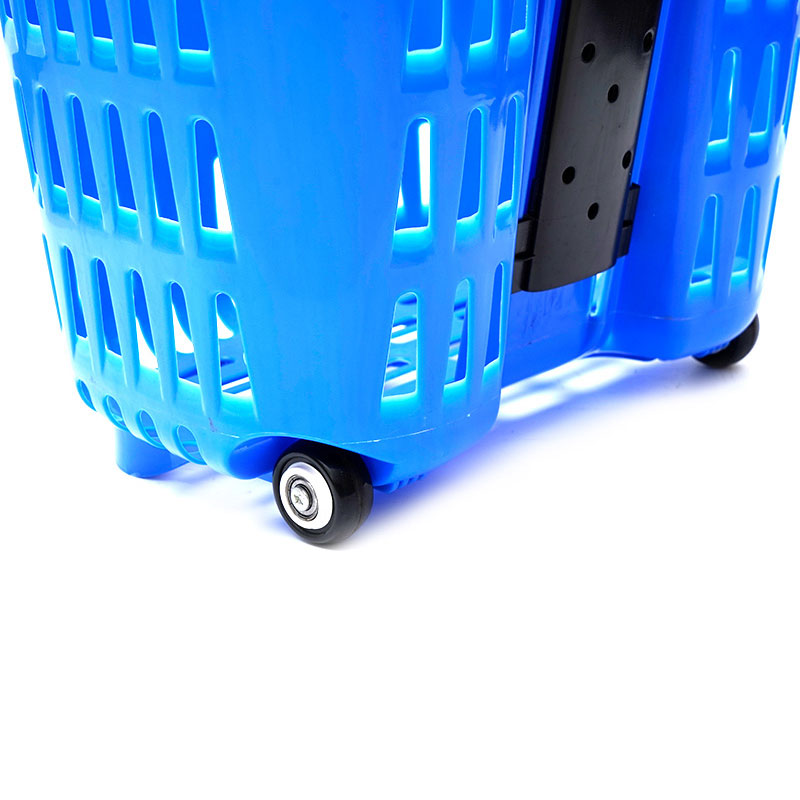 XC-B-13. Plastic shopping basket holder + supermarket shopping easy to use, shopping plastic custom color fixed specifications