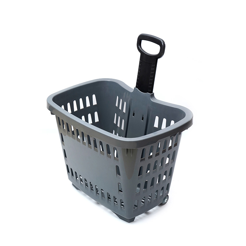 XC-B-20. Plastic shopping basket holder + supermarket shopping easy to use, shopping plastic custom color fixed specifications