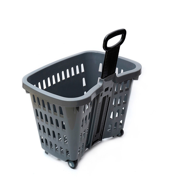 XC-B-20. Plastic shopping basket holder + supermarket shopping easy to use, shopping plastic custom color fixed specifications