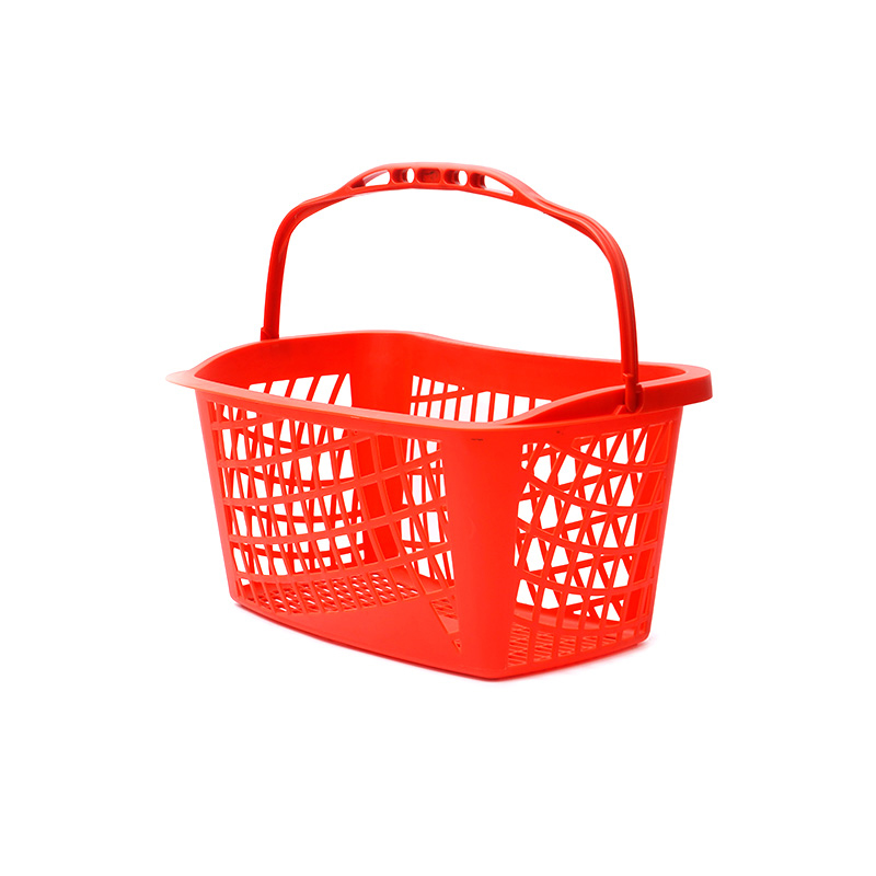 XC-B-21. Plastic shopping basket holder + supermarket shopping easy to use, shopping plastic custom color fixed specifications