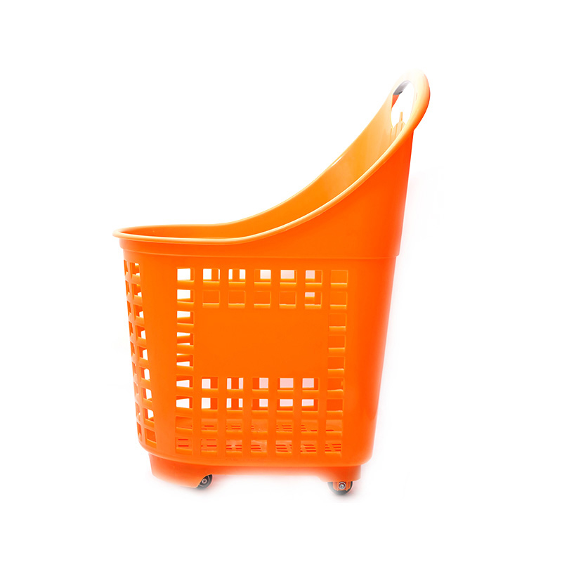 XC-B-22. Plastic shopping basket holder + supermarket shopping easy to use, shopping plastic custom color fixed specifications