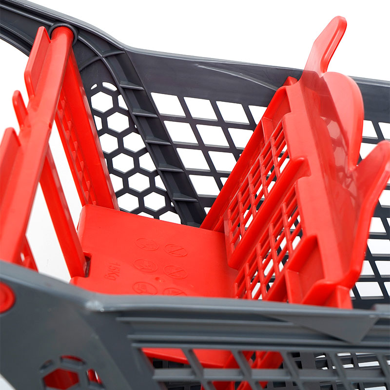 XC-PST-1. Plastic shopping cart + supermarket shopping easy to use shopping plastic custom color fixed specifications