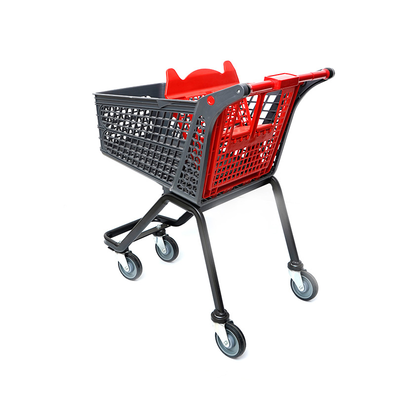 XC-PST-1. Plastic shopping cart + supermarket shopping easy to use shopping plastic custom color fixed specifications
