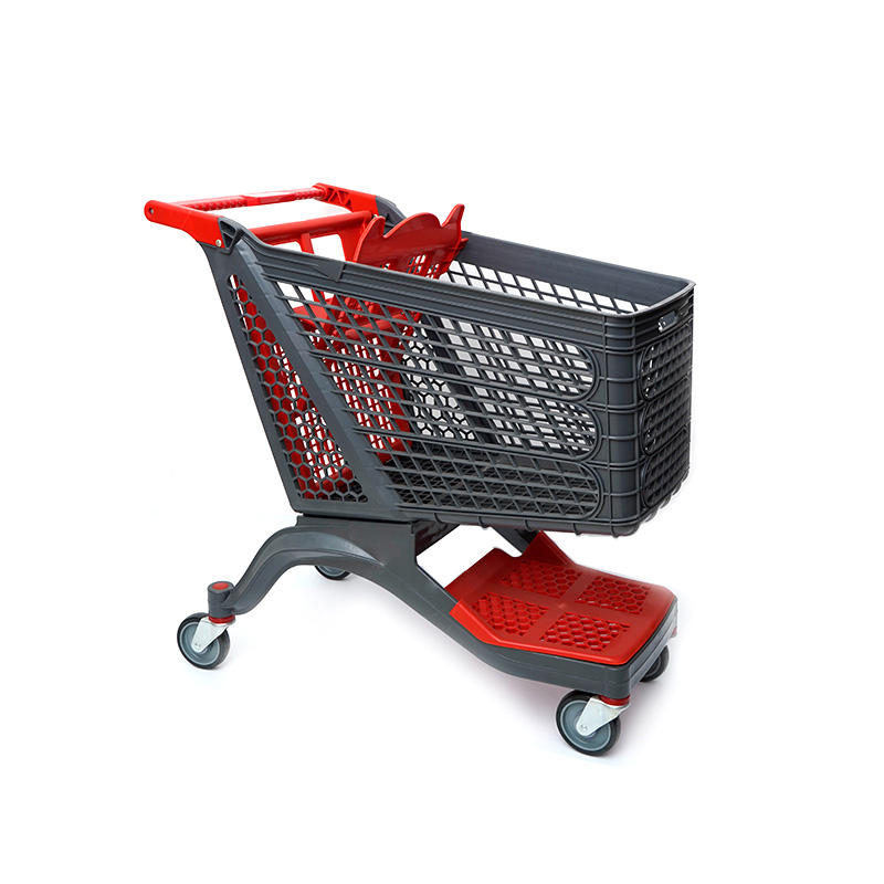 XC-PST-2. Plastic shopping cart + supermarket shopping easy to use shopping plastic custom color fixed specifications