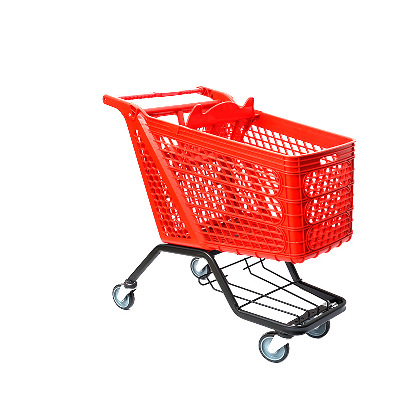 XC-PST-3. Plastic shopping cart + supermarket shopping easy to use, shopping plastic custom color fixed specifications