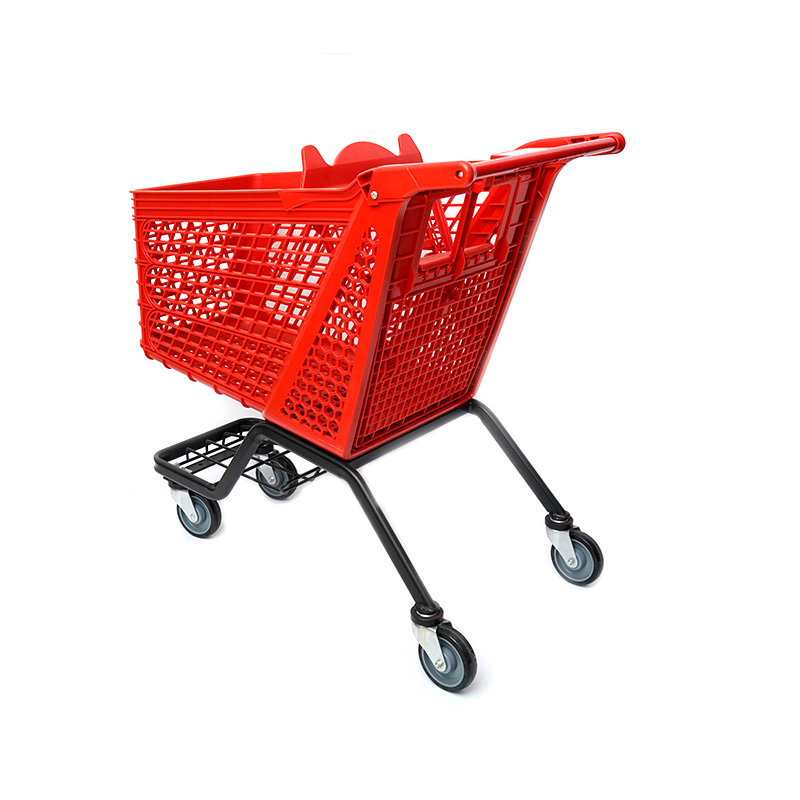 XC-PST-3. Plastic shopping cart + supermarket shopping easy to use, shopping plastic custom color fixed specifications